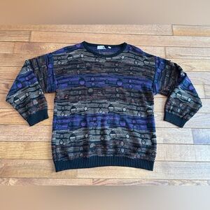 Italian vintage coogi style funky sweater